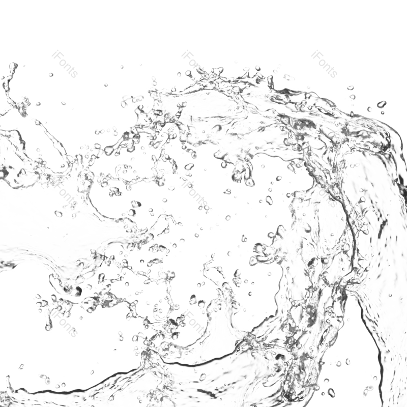 水花图片,水素材元素,水插画PNG,水滴免抠素材
